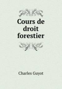 Cours de droit forestier