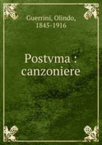 Postvma : canzoniere
