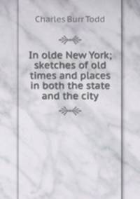 In olde New York; sketches of old times and places in both the state and the city