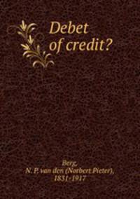 Debet of credit?
