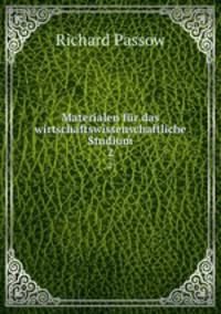 Materialen fr das wirtschaftswissenschaftliche Studium. 2