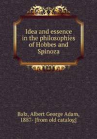 Idea and essence in the philosophies of Hobbes and Spinoza
