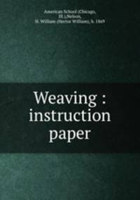 Weaving : instruction paper