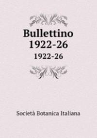 Bullettino. 1922-26