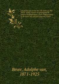 Les poetes du terroir du 15e siecle au 20e siecle; textes choisis accompagnes de notices biographiques, d