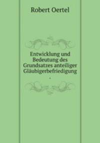 Entwicklung und Bedeutung des Grundsatzes anteiliger Glaubigerbefriedigung .