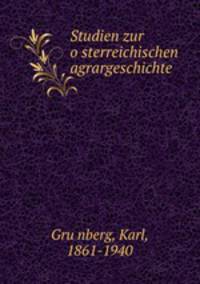 Studien zur o?sterreichischen agrargeschichte
