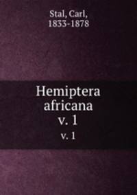 Hemiptera africana. v. 1