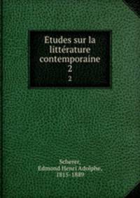 tudes sur la littrature contemporaine. 2