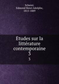 tudes sur la littrature contemporaine. 3