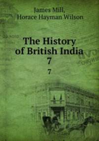 The History of British India from 1805 to 1835