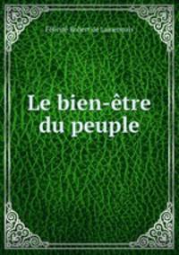 Le bien-etre du peuple