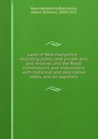 Laws of New Hampshire : including public and private acts and resolves and the Royal commissions and instructions with historical and descriptive notes, and an appendix