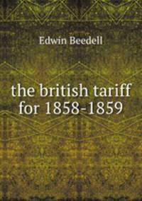 the british tariff for 1858-1859