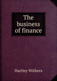 The business of finance