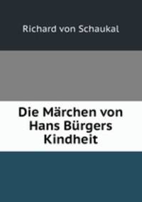 Die Marchen von Hans Burgers Kindheit
