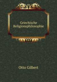 Griechische Religionsphilosophie