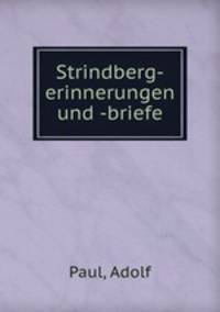 Strindberg-erinnerungen und -briefe