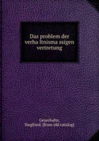 Das problem der verha?ltnisma?ssigen vertretung