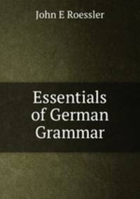 Essentials of German Grammar