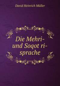 Die Mehri- und Soqot?ri-sprache