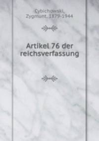 Artikel 76 der reichsverfassung
