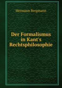 Der Formalismus in Kant