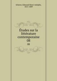 tudes sur la littrature contemporaine. 08