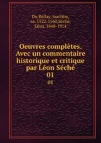 Oeuvres compltes. Avec un commentaire historique et critique par Lon Sch. 01