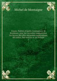 Essais. Publies d