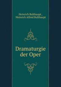 Dramaturgie der Oper