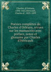 Poesies completes de Charles d