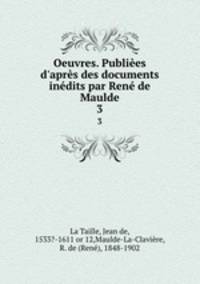 Oeuvres. Publiees d