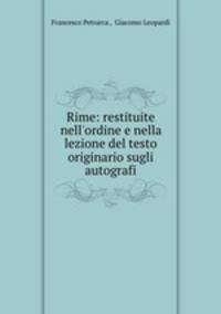Rime: restituite nell