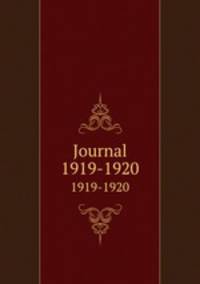 Journal. 1919-1920