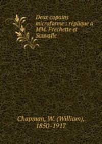 Deux copains microforme : replique a MM. Frechette et Sauvalle