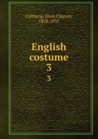 English costume. 3