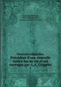 Oeuvres choisies. Precedees d
