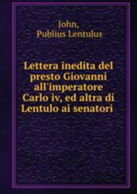 Lettera inedita del presto Giovanni all