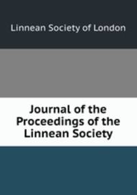 Journal of the Proceedings of the Linnean Society