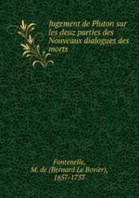 Jugement de Pluton sur les deuz parties des Nouveaux dialogues des morts