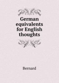 German equivalents for English thoughts