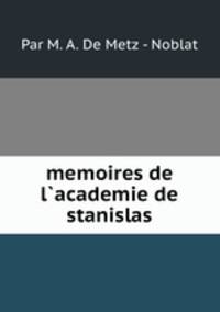memoires de l`academie de stanislas