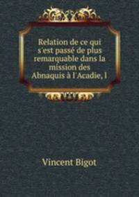 Relation de ce qui s
