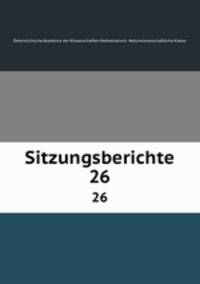 Sitzungsberichte. 26