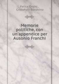 Memorie politiche, con un