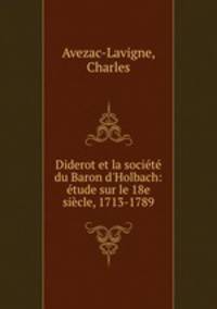 Diderot et la societe du Baron d