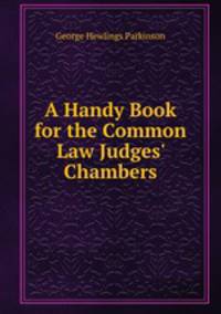 A Handy Book for the Common Law Judges