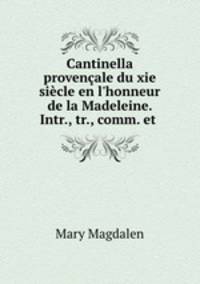 Cantinella provencale du xie siecle en l