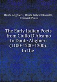 The Early Italian Poets from Ciullo D